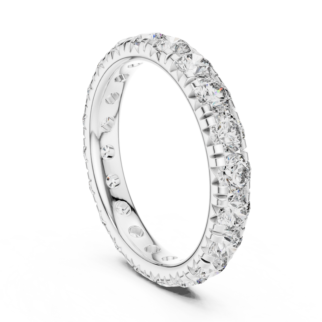 DDLR-205 - Eternity Round Ring - White Gold