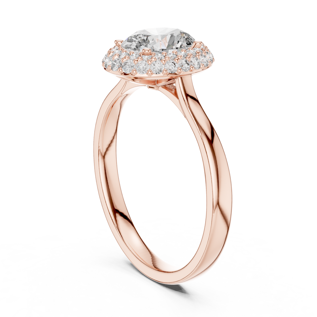 00001L (14) - Fashion Oval Ring - White Gold