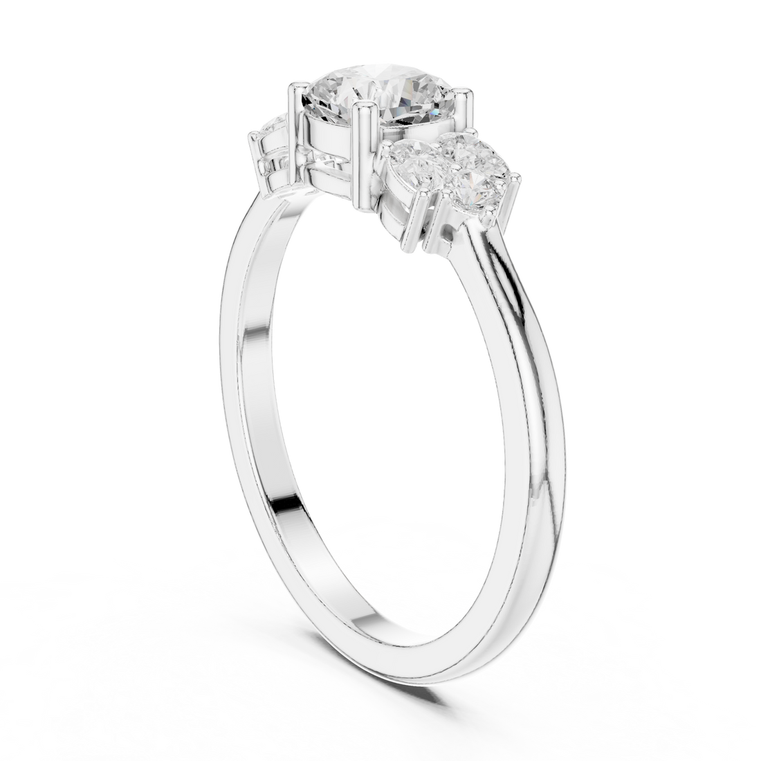 Fashion Ring - Cushion | JLR-24 - White Gold