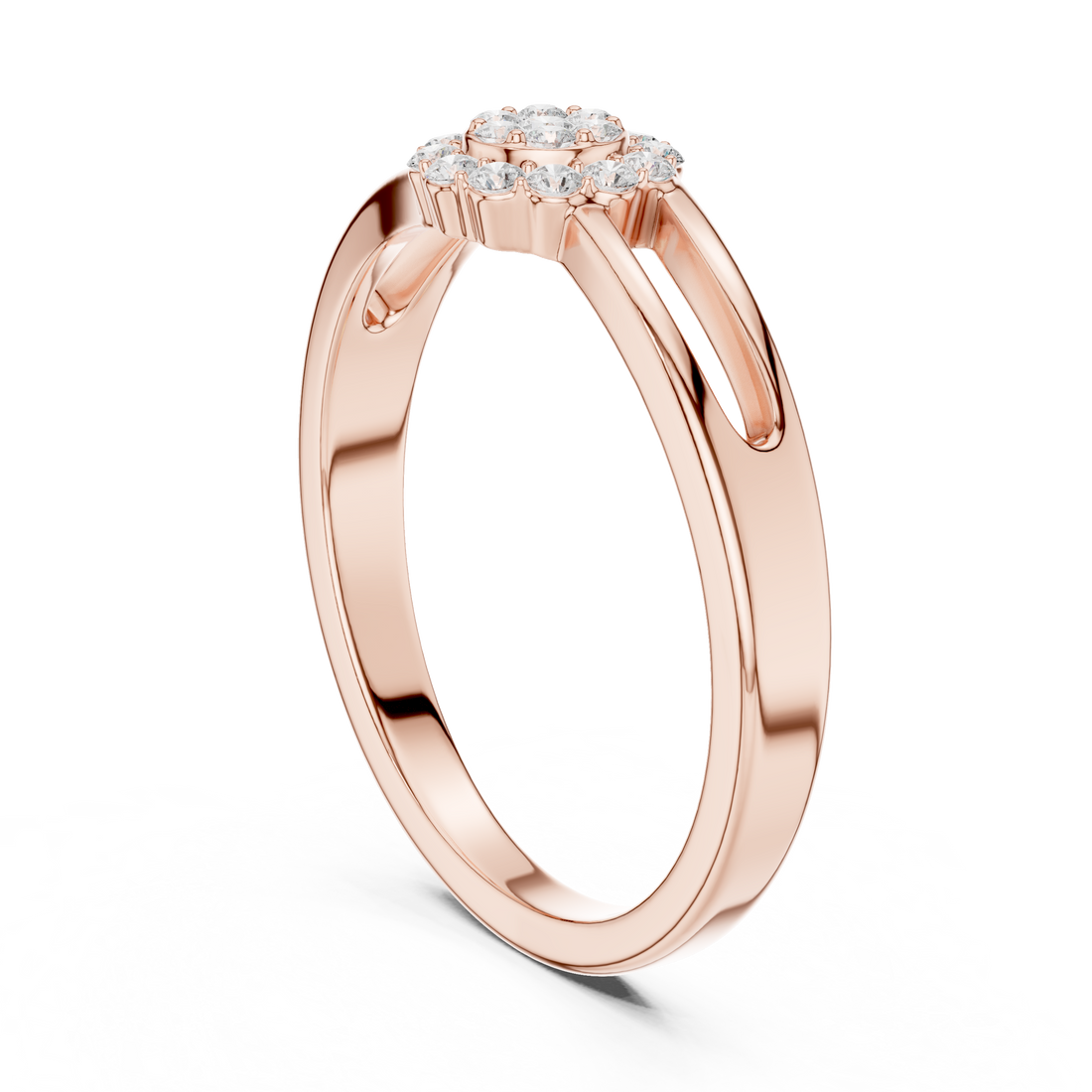 SBWR(43) - Fashion Round Ring - White Gold