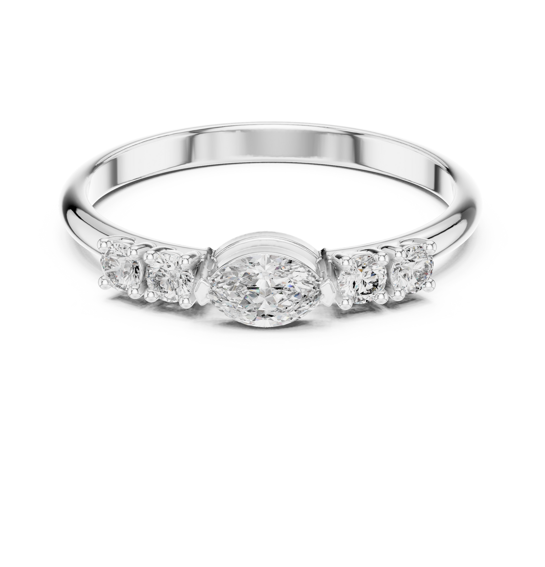 Fashion Ring - Oval | HLR-104 - Rose Gold
