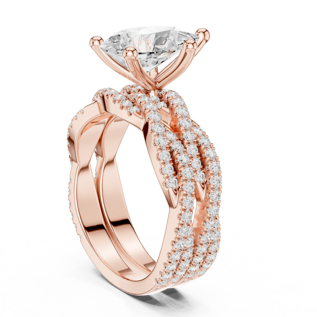 Fashion Ring - Pear | DDLR-300-PE - White Gold