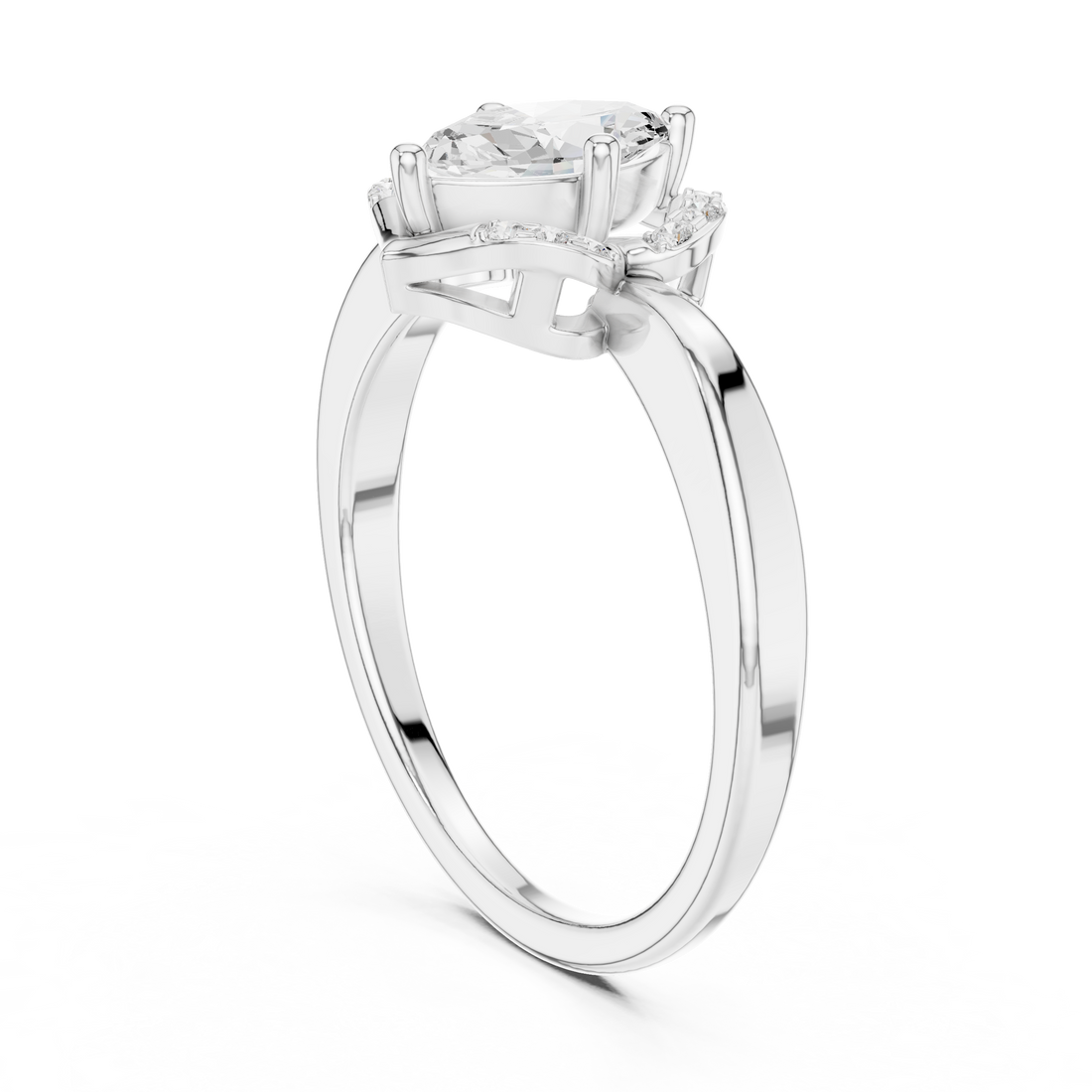 DDLR-513 - Fashion Marquise Ring - White Gold