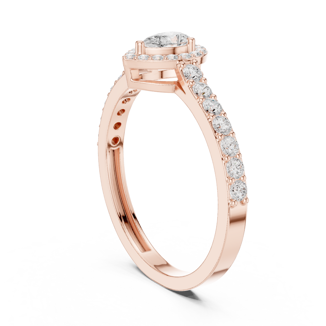 Fashion Ring - Pear | JLR-102 - White Gold