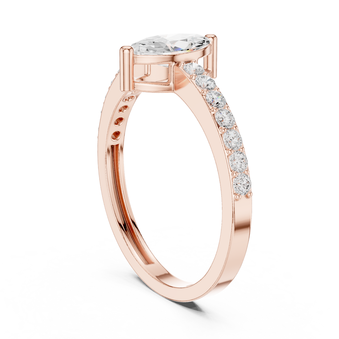 Fashion Ring - Marquise | JLR-23 - White Gold