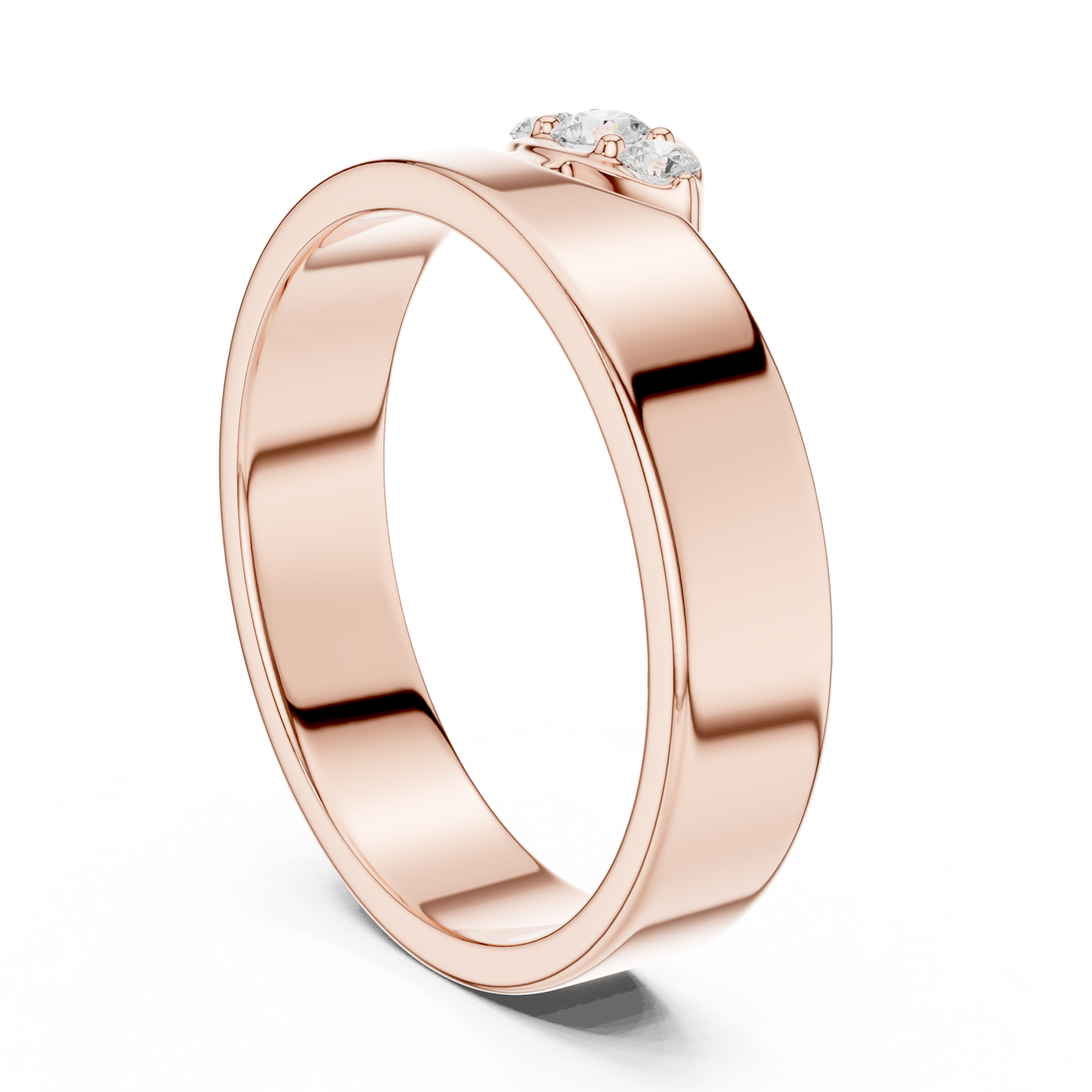 SBWR(26) - Fashion Round Ring - White Gold