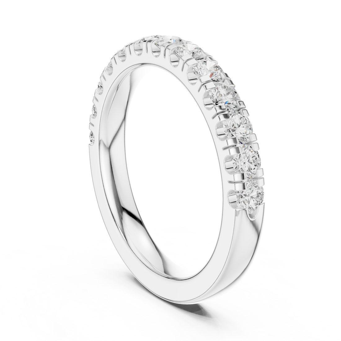 DDLR-597 - Eternity Round Ring - White Gold