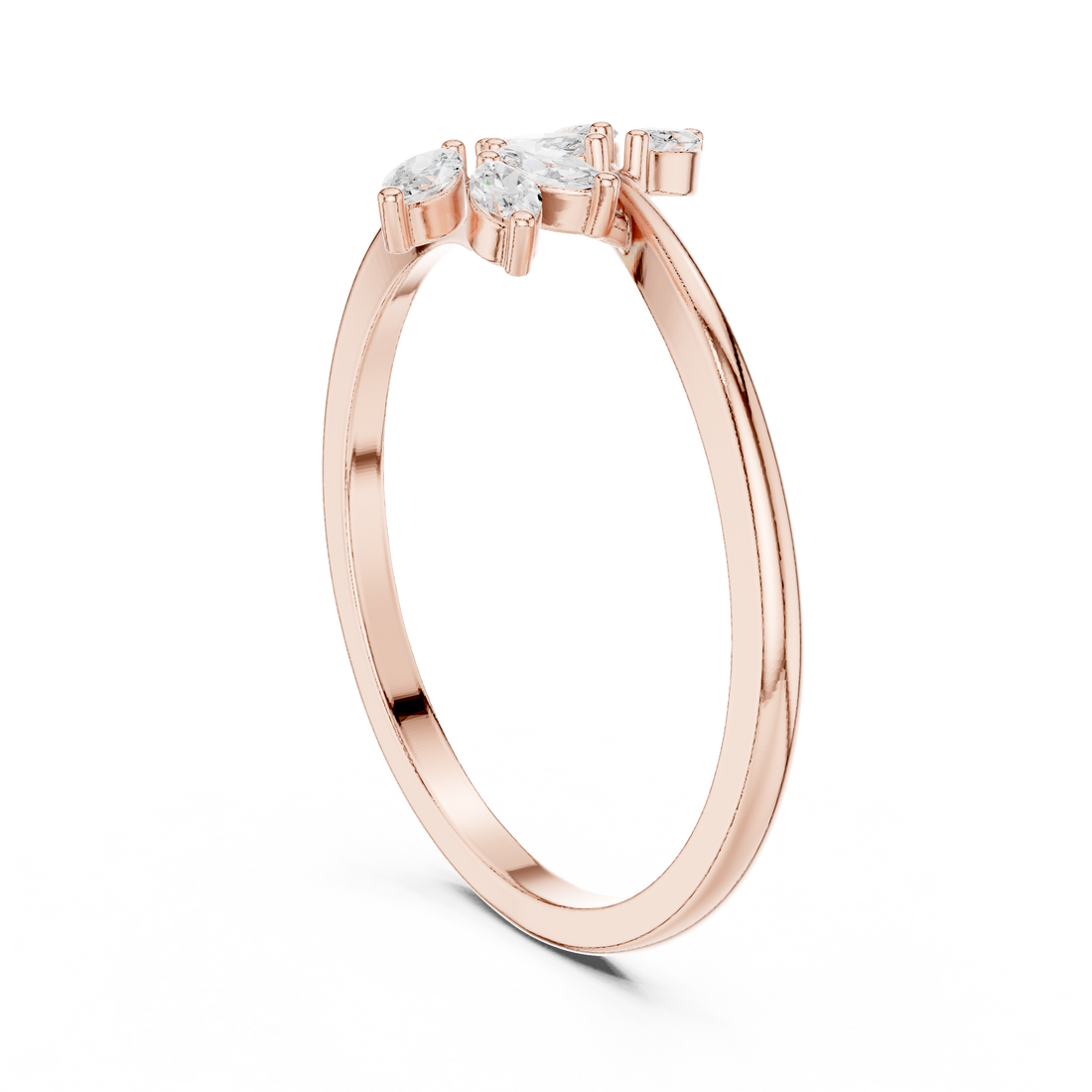 Fashion Ring - Marquise | HLR-236 - White Gold