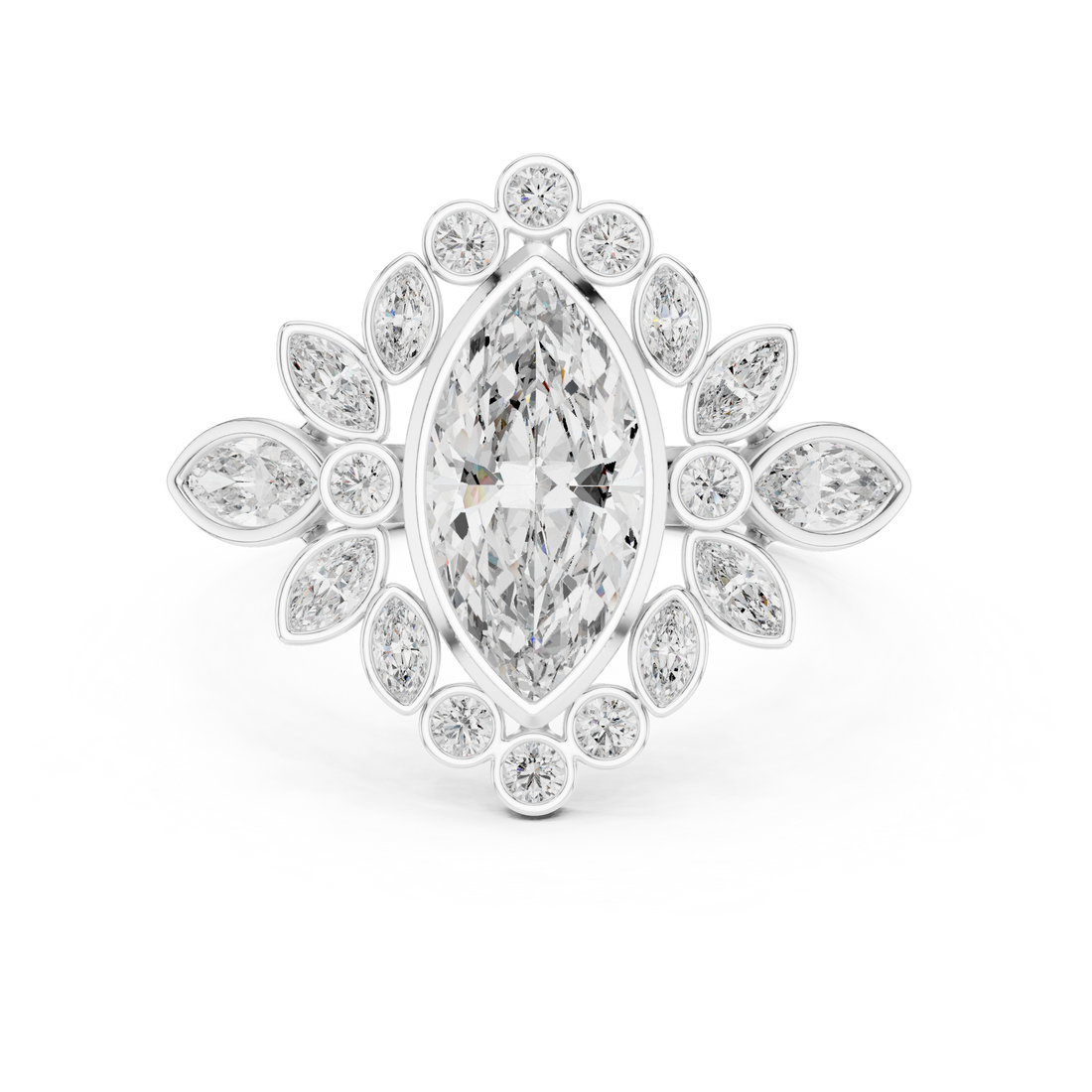 Fashion Ring - Marquise | 9#10019L_33 - Rose Gold
