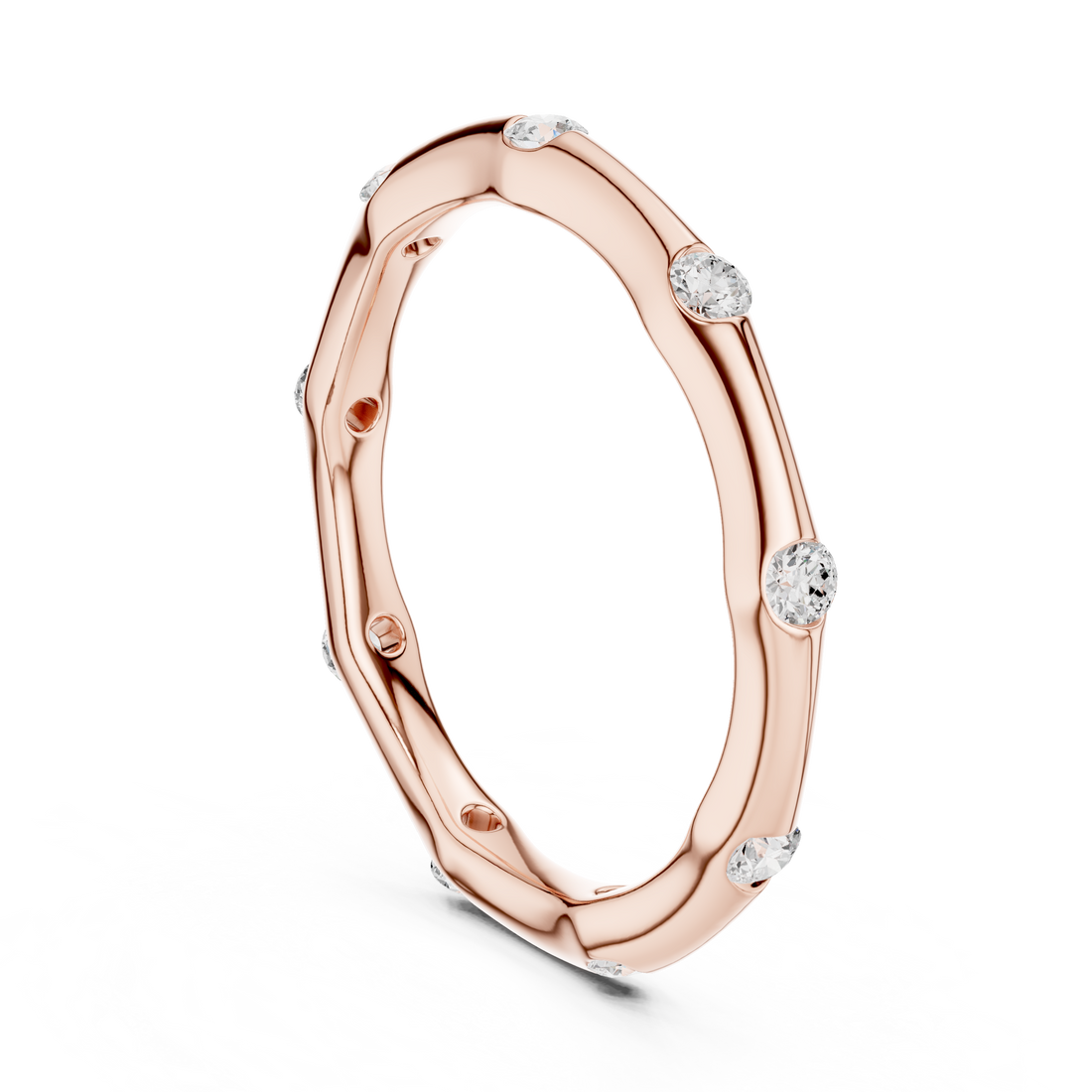 DDLR-421 - Eternity Round Ring - White Gold