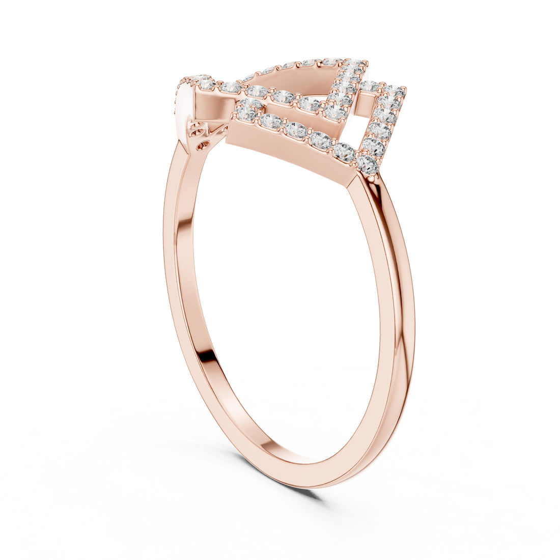 DR-6315 - Fashion None Ring - White Gold