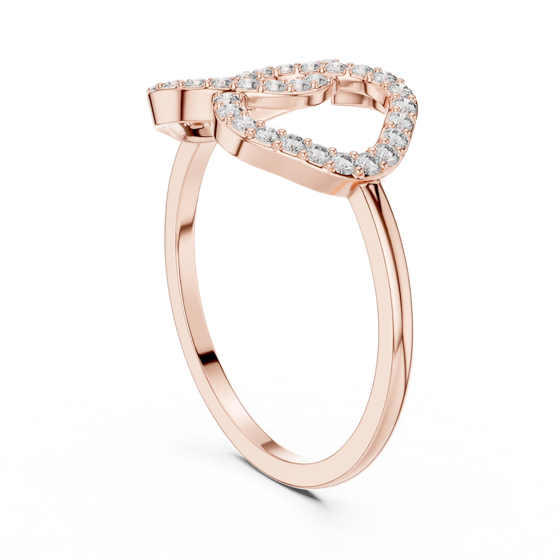 DR-6314 - Fashion None Ring - White Gold