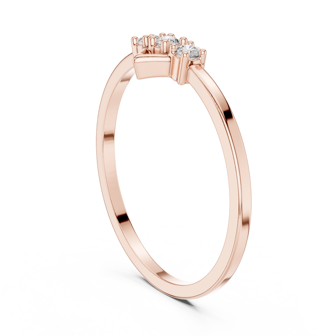 LR-01 (93) - Fashion Round Ring - White Gold