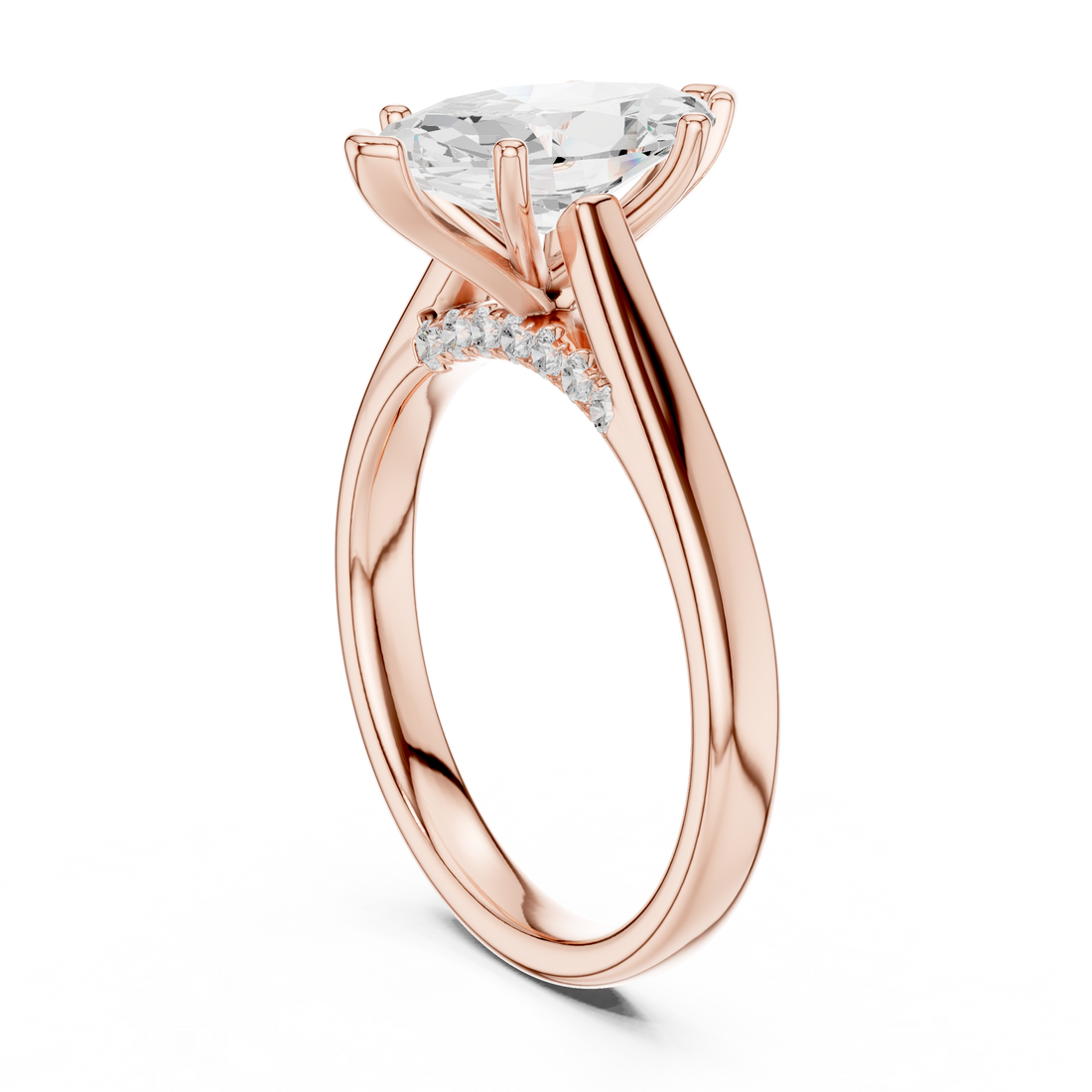 Solitaire Ring - Marquise | 18 MQ - White Gold