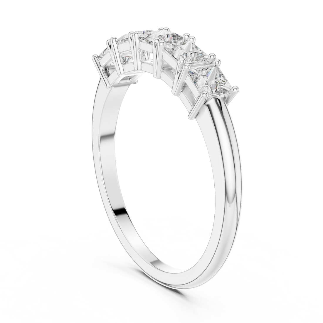 1175 - Eternity Princess Ring - White Gold