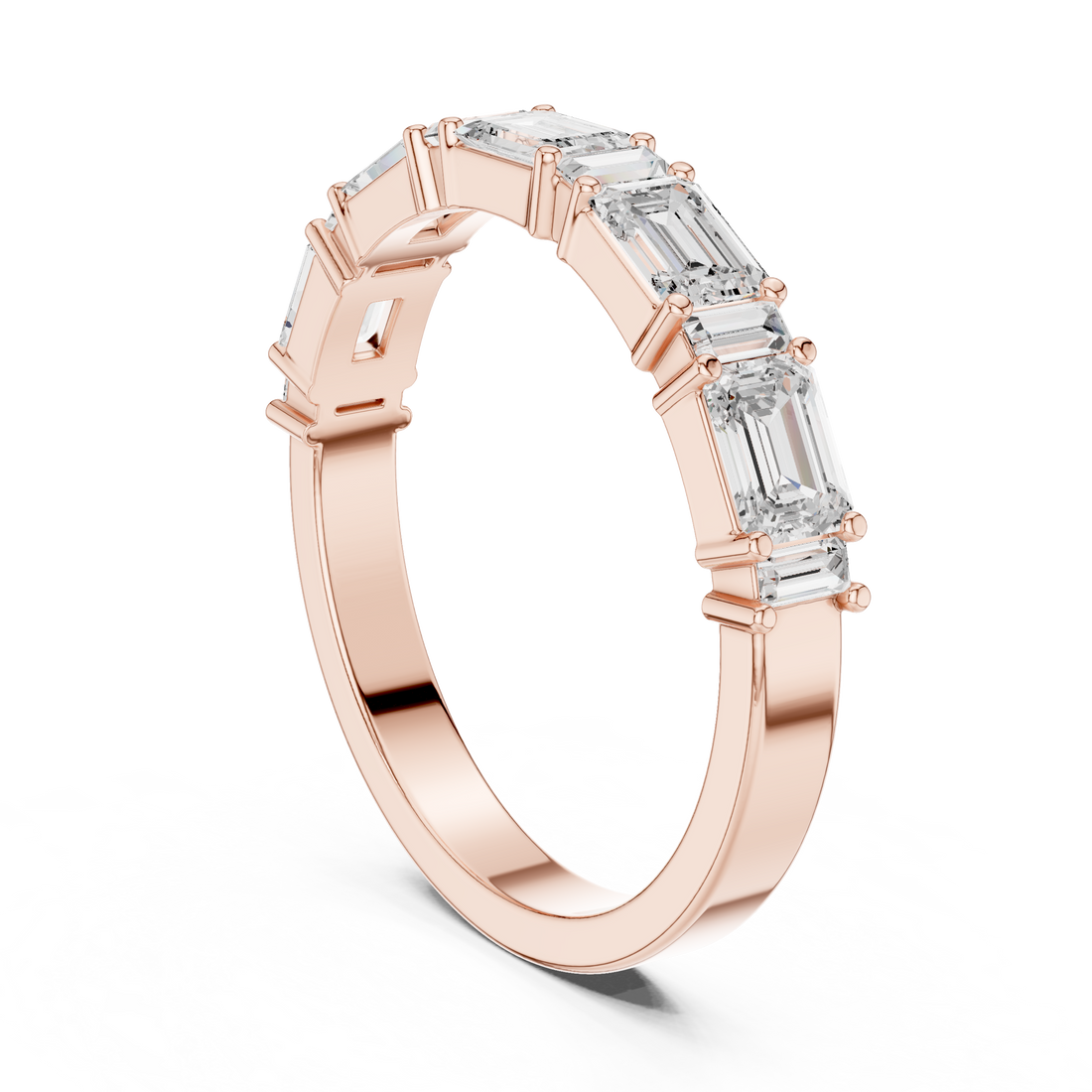 DDLR-385 - Eternity Emerald Ring - White Gold