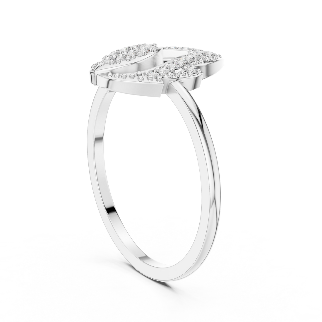 DR-6321 - Fashion Unknown Ring - White Gold