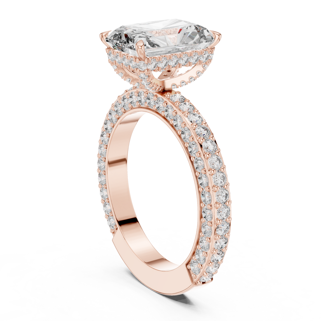 9#10036L_SS4 - Halo Radiant Ring - White Gold