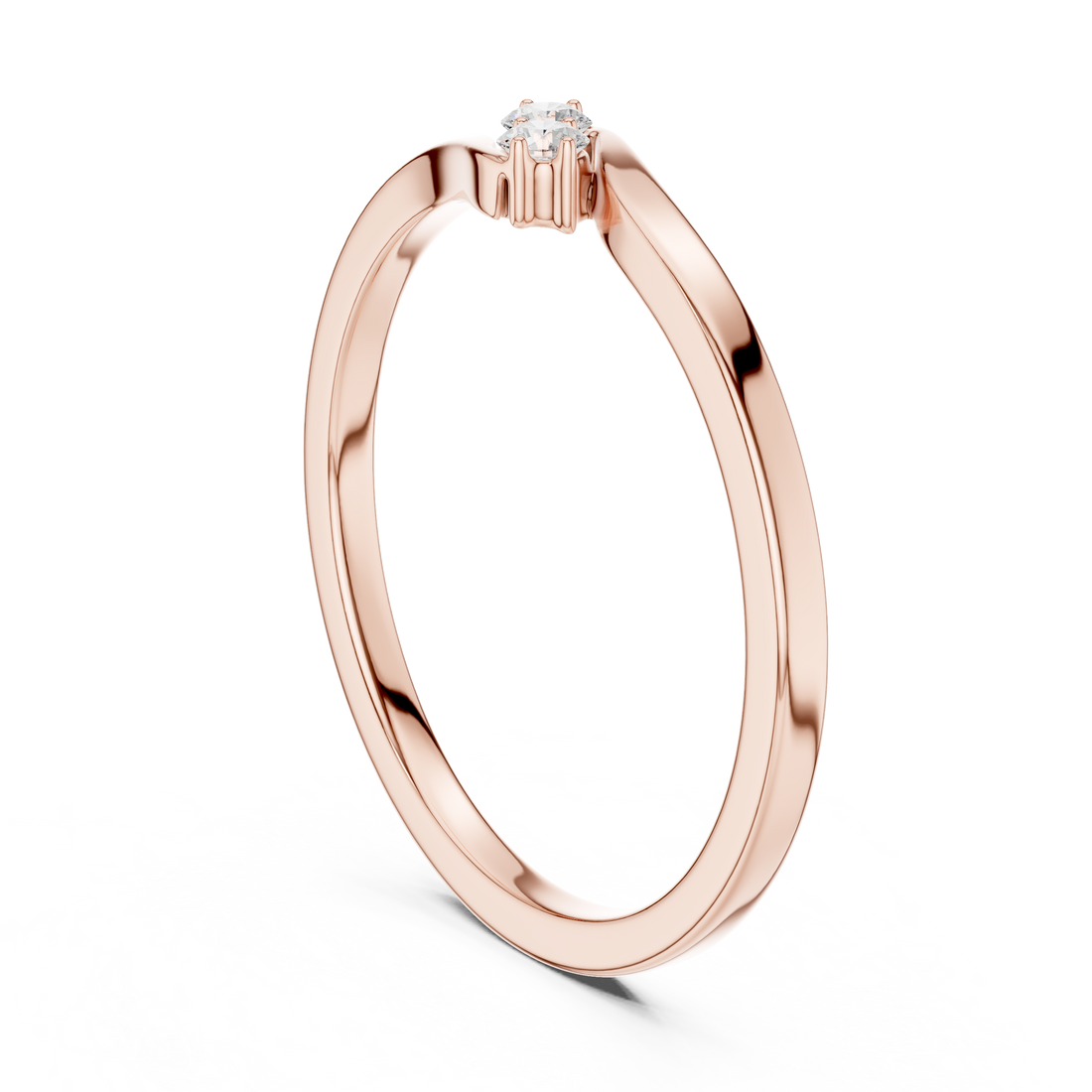 SBWR(41) - Fashion Round Ring - White Gold