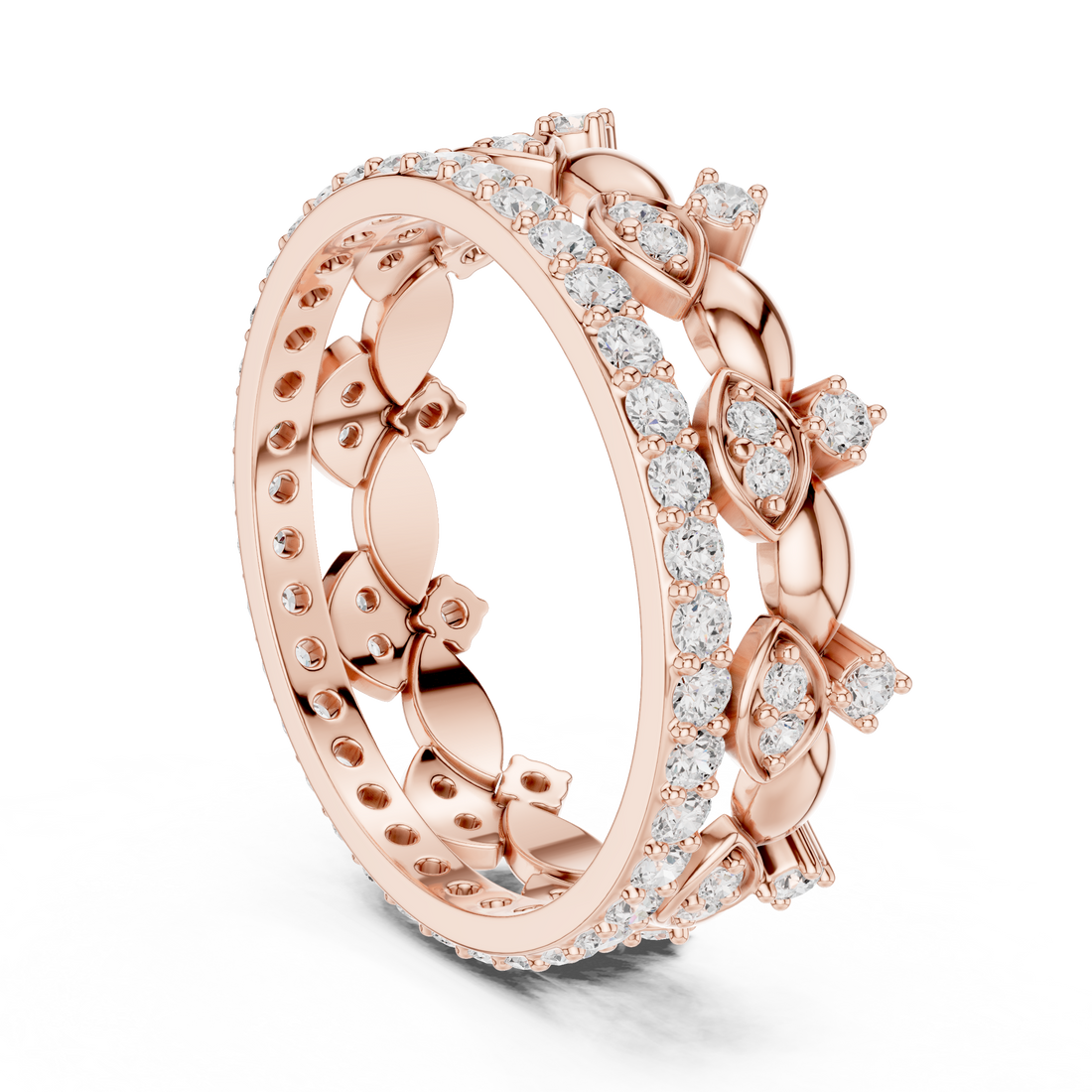 R31 - Eternity Round Ring - White Gold
