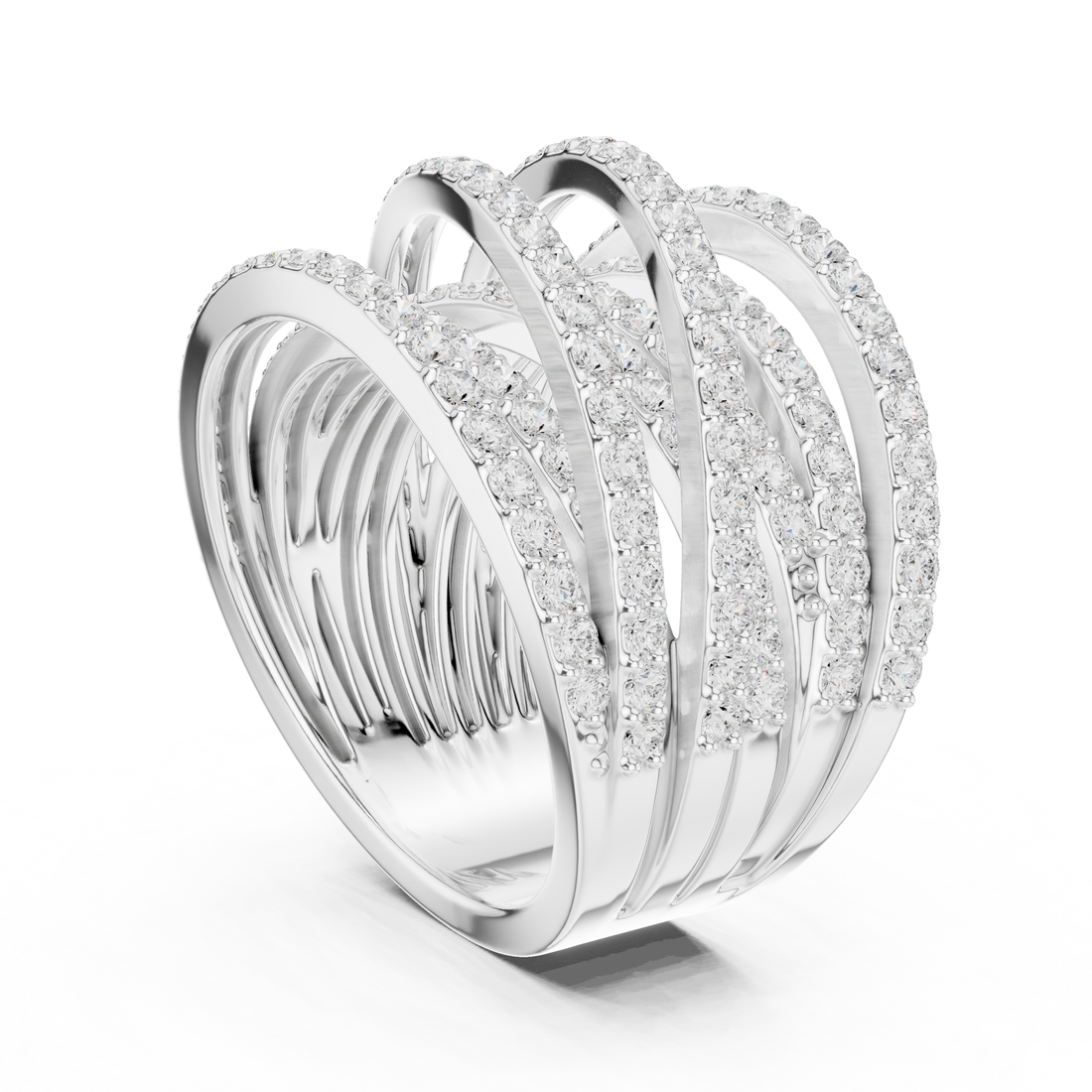 DDLR-855 - Fashion None Ring - White Gold