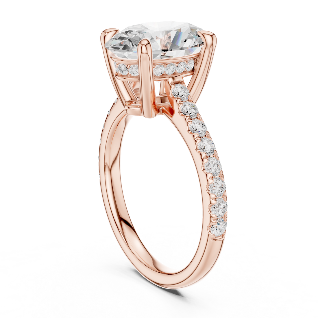 DDLR-250 - OV - Solitaire Oval Ring - White Gold