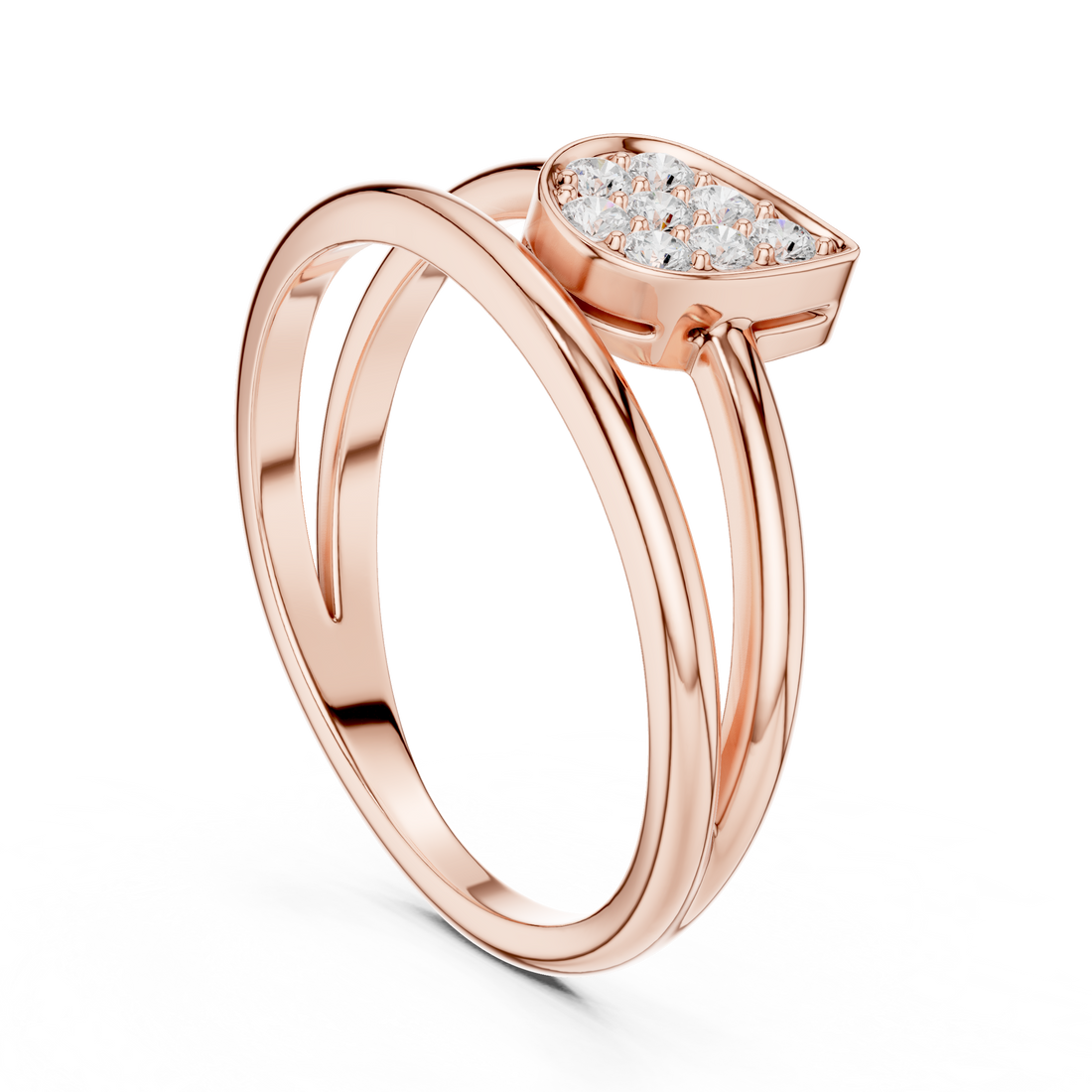 SBWR(63) - Fashion Round Ring - White Gold
