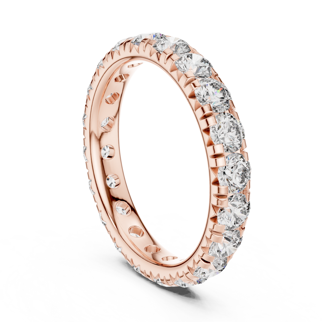 DDLR-205 - Eternity Round Ring - White Gold
