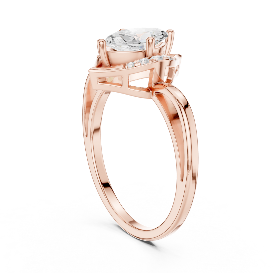 DDLR-512 - Fashion Marquise Ring - White Gold