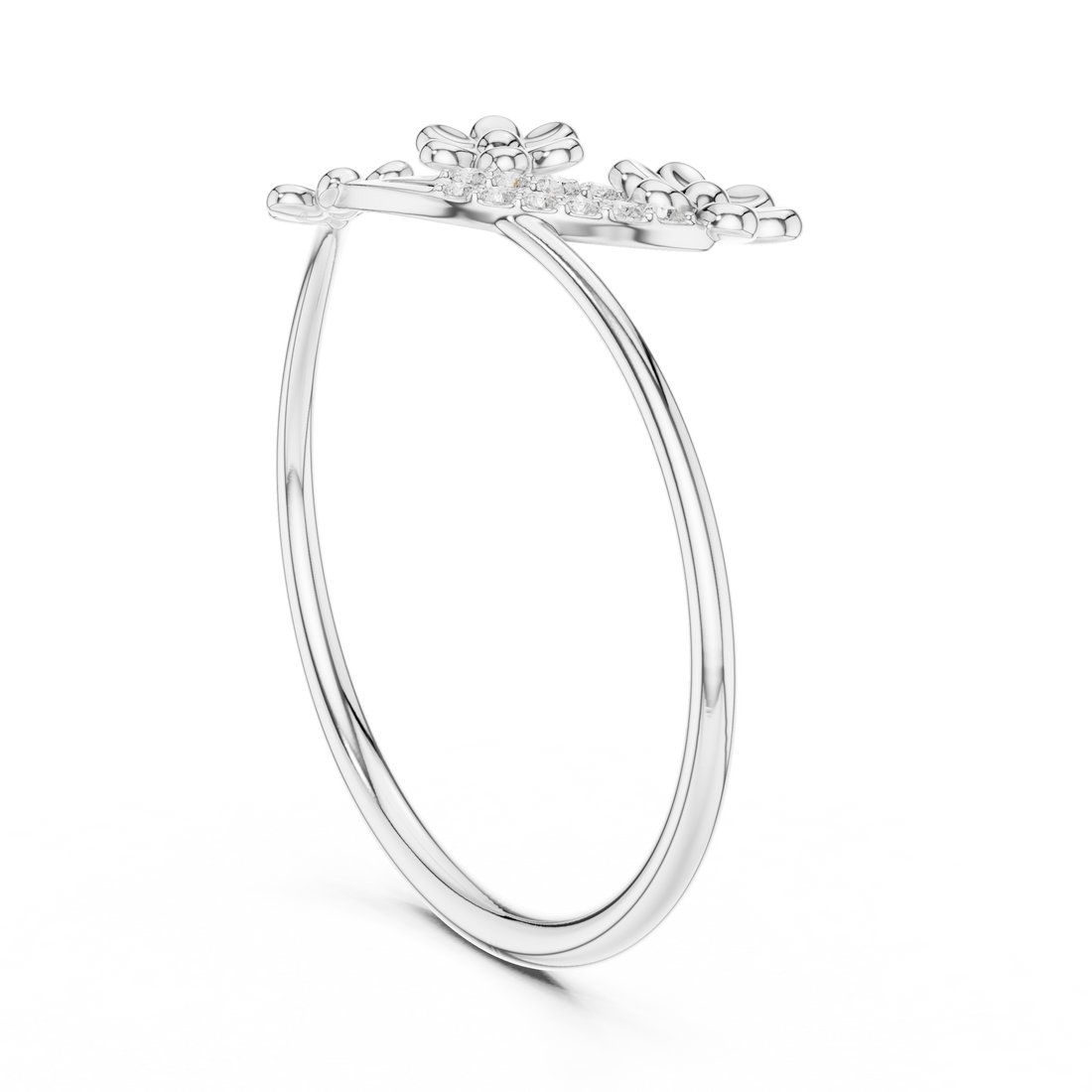 1 (110) - Fashion None Ring - White Gold