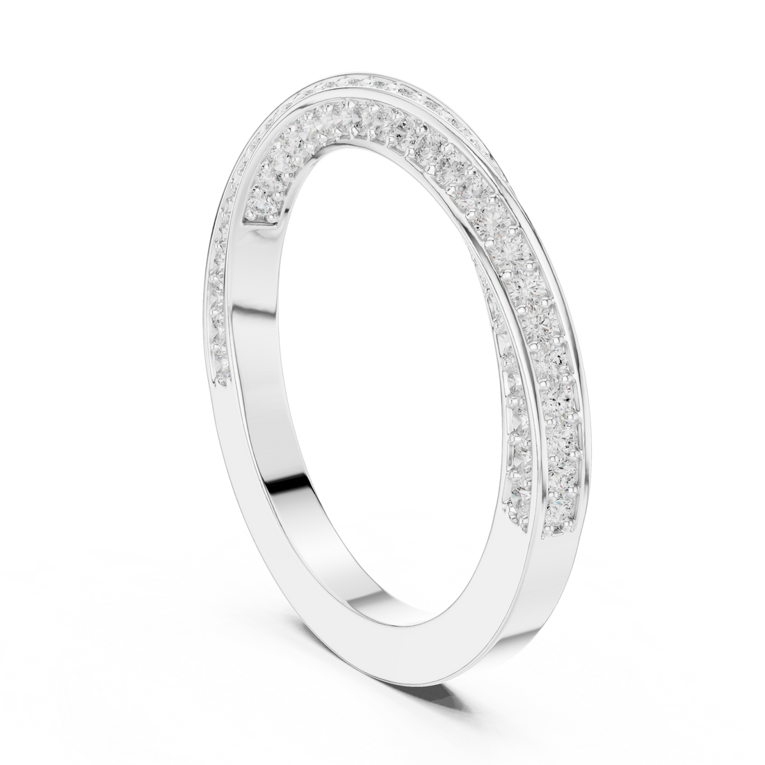 DDLR-377 - Eternity Round Ring - White Gold