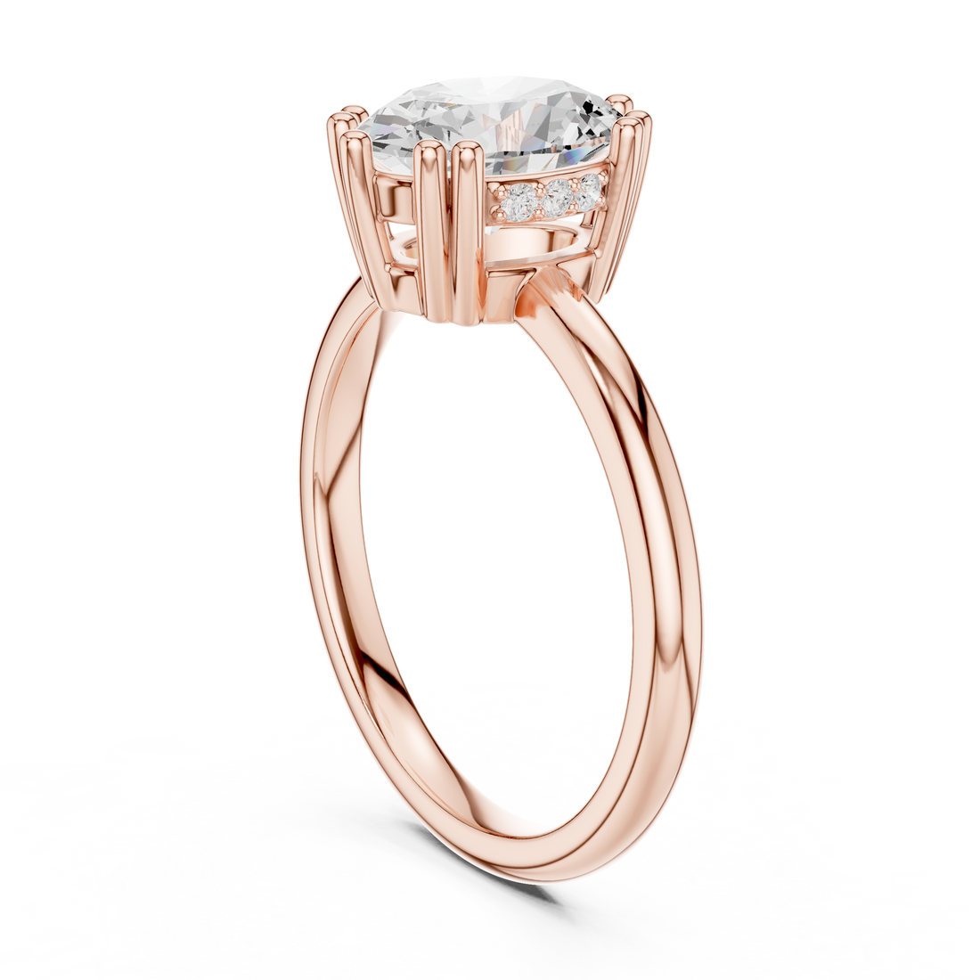 DDLR-254 - R00847-OV - Solitaire Oval Ring - White Gold
