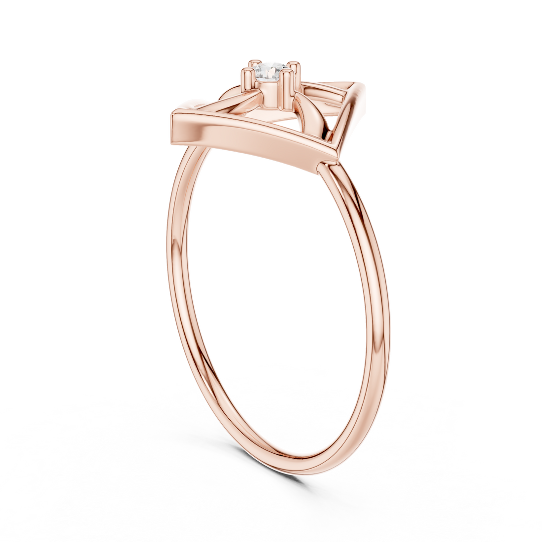 DR-6250 - Fashion Round Ring - White Gold