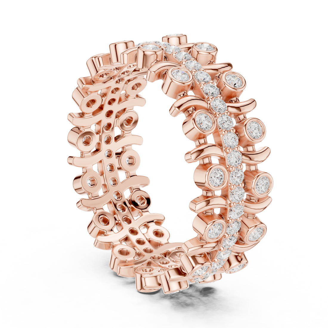 R43 - Eternity Round Ring - White Gold