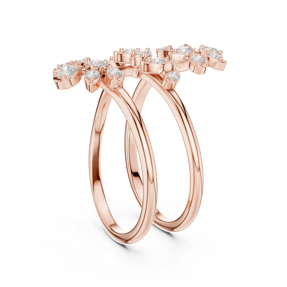 SBWR(60) - Fashion Round Ring - White Gold