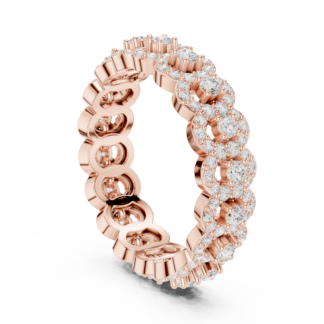 DDLR-366 - Eternity Round Ring - White Gold