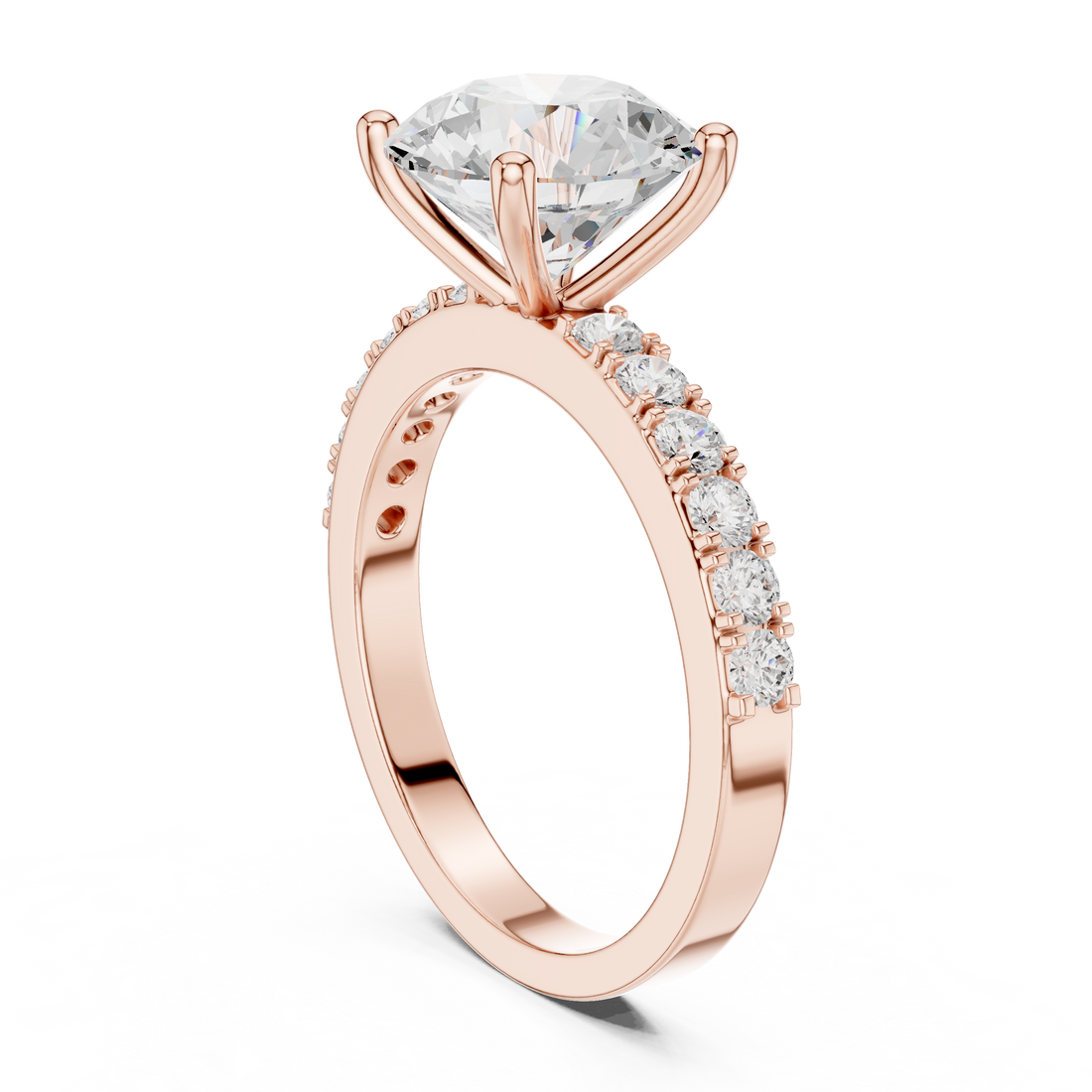 Fashion Ring - Round | DDLR-750 - White Gold