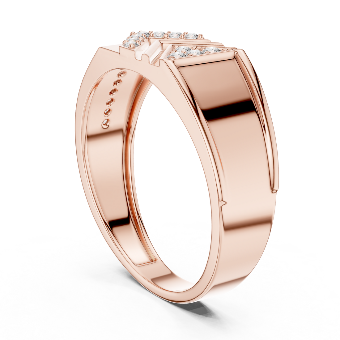 LR-01 (26) - Fashion None Ring - White Gold