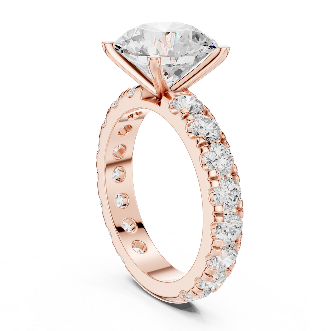63 RND - Solitaire Round Ring - White Gold