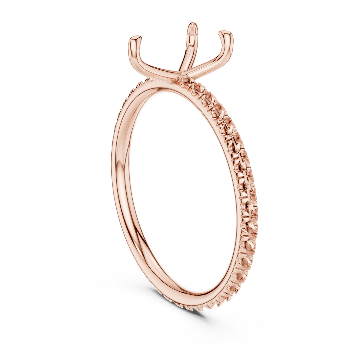 15 PE - Solitaire Pear Ring - White Gold