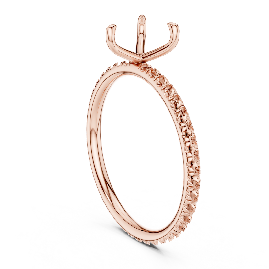 15 HR - Solitaire Heart Ring - White Gold