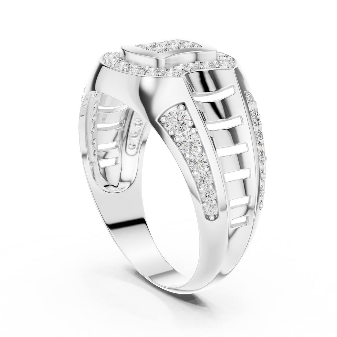 LR-01 (36) - Fashion Unknown Ring - White Gold