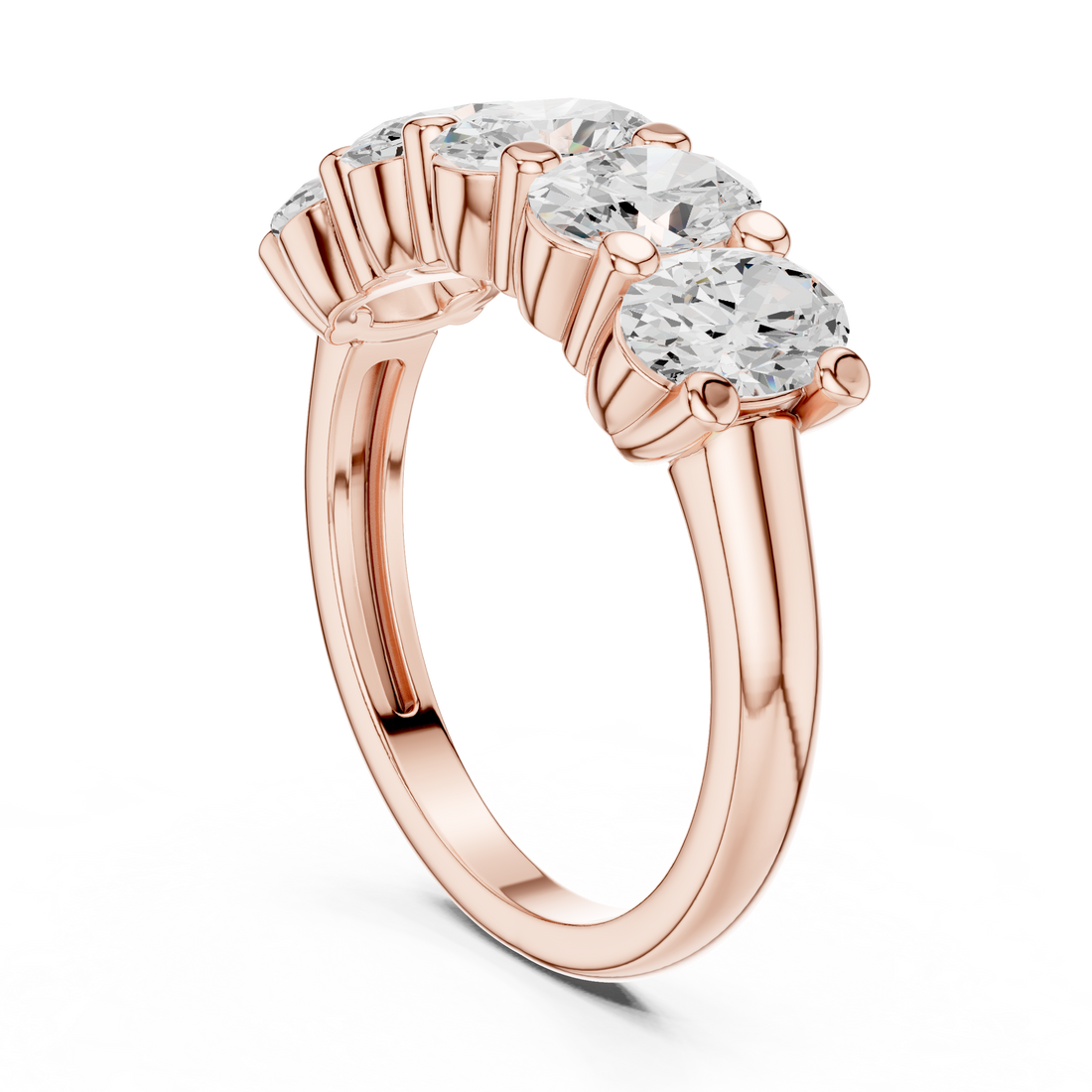 DDLR-320 - Eternity Oval Ring - White Gold