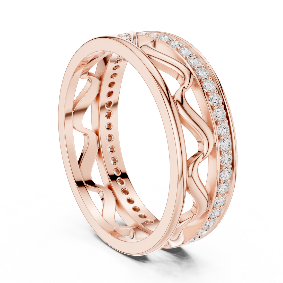 R25 - Fashion None Ring - White Gold