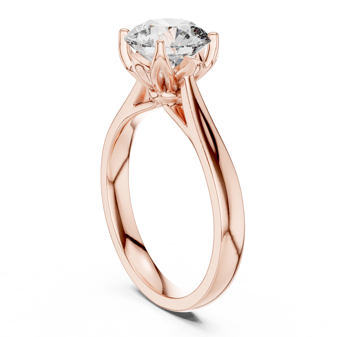 00001L (7) - Fashion Round Ring - White Gold