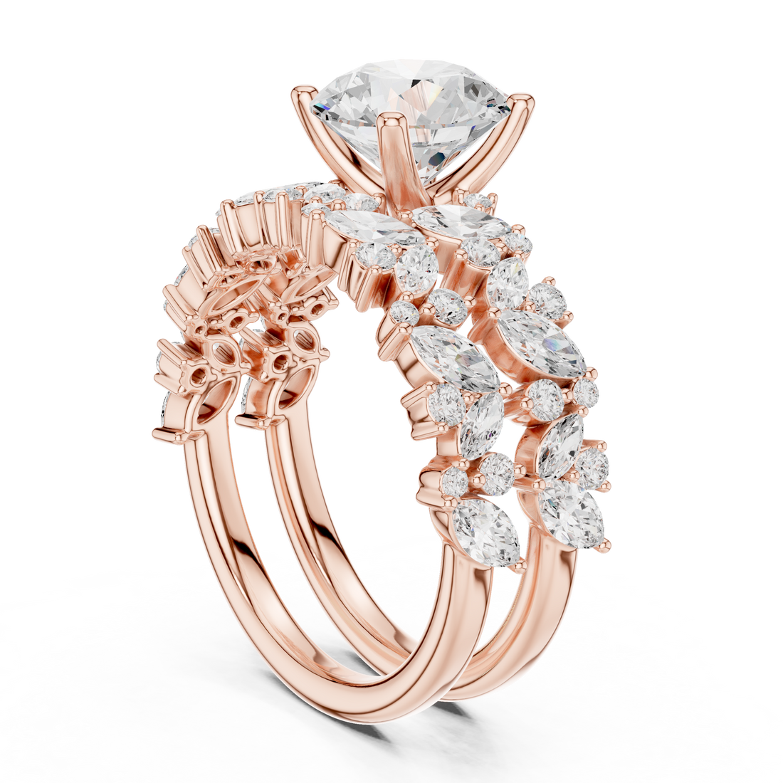 DDLR-939 - Fashion Cushion Ring - White Gold