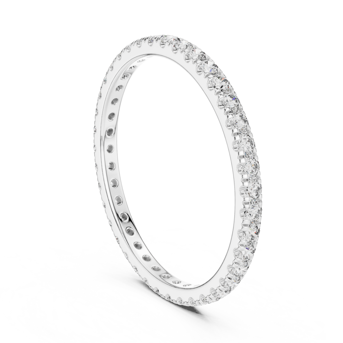DDLR-212 - Eternity Round Ring - White Gold