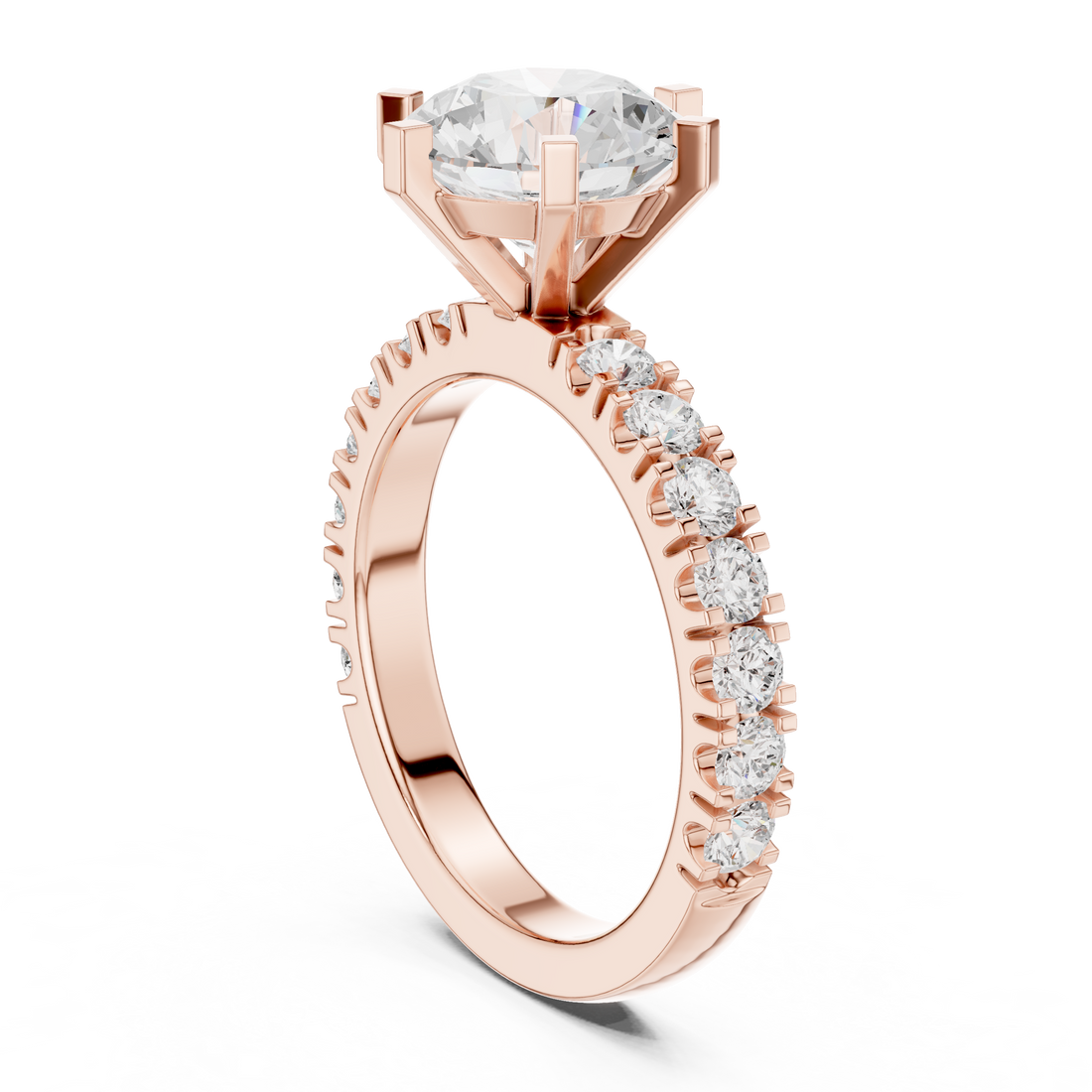 Fashion Ring - Round | DDLR-722 - White Gold