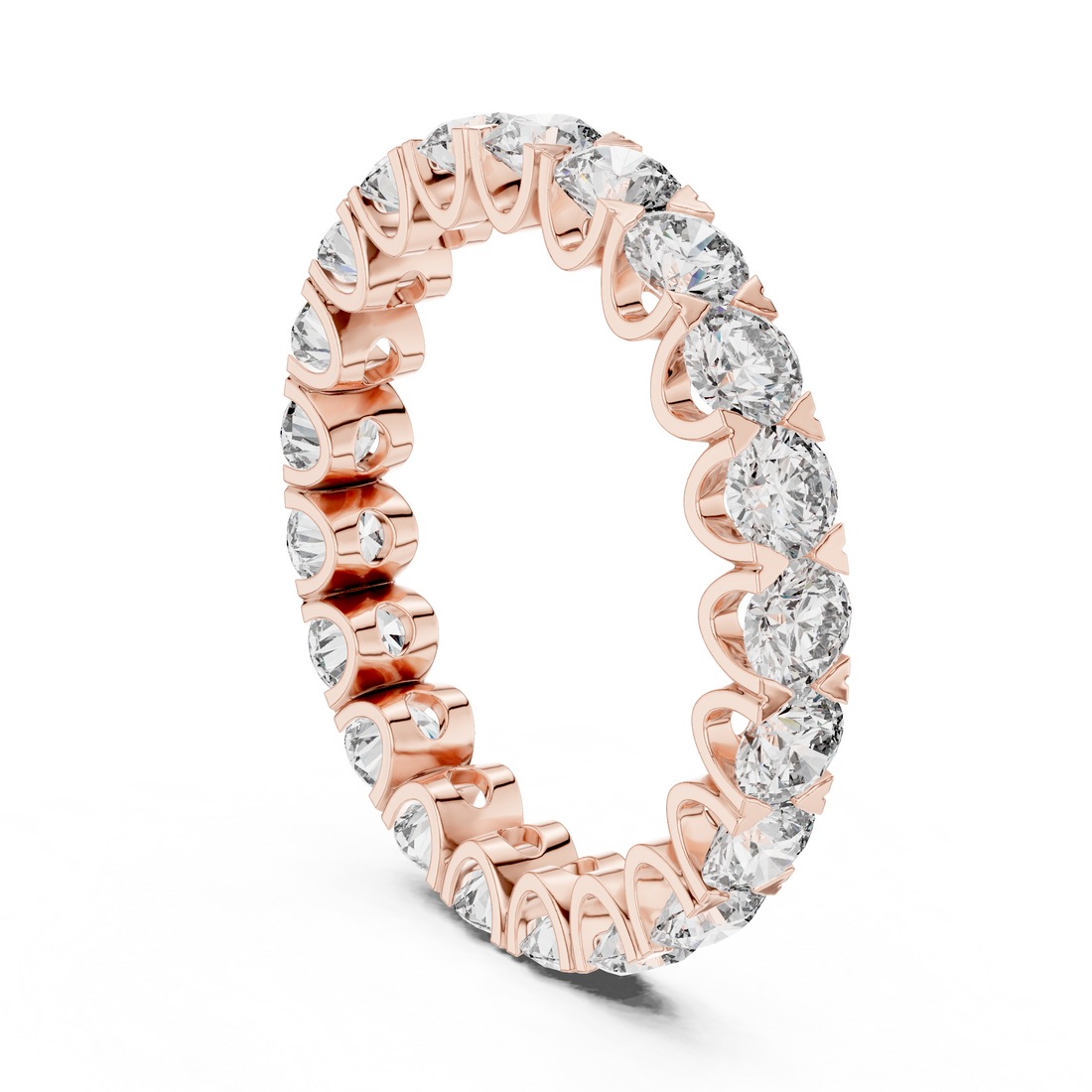DDLR-208 - Eternity Round Ring - White Gold