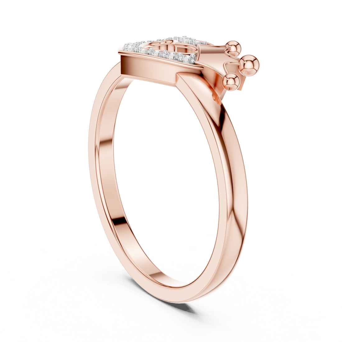 12#10025@L - Fashion None Ring - White Gold